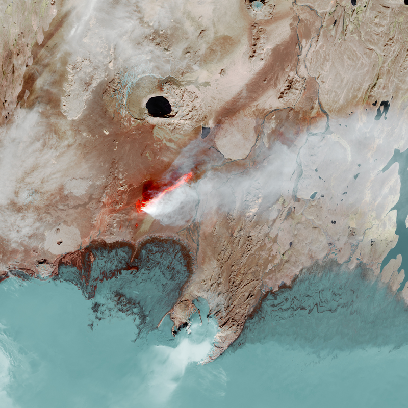 Illustration for article titled Graban en Islandia un gigantesco campo de lava más grande que Manhattan
